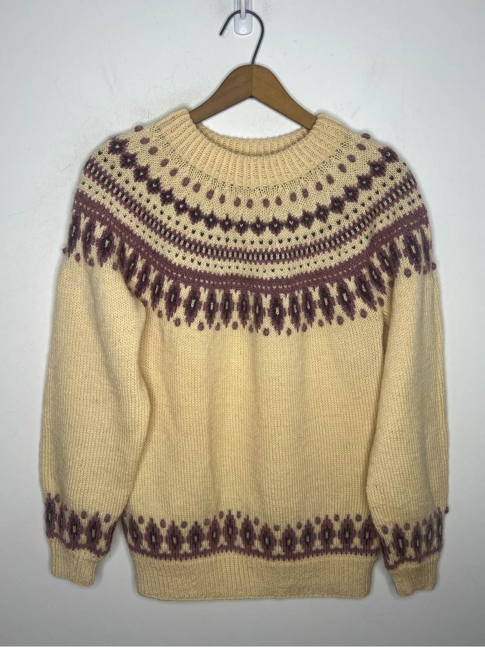Vintage Dale of Norway M 42 Pure Wool Nordic Fair Isle Ski Sweater Norway